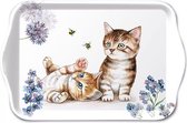 Tray Melamine 13X21cm Cats And Bees