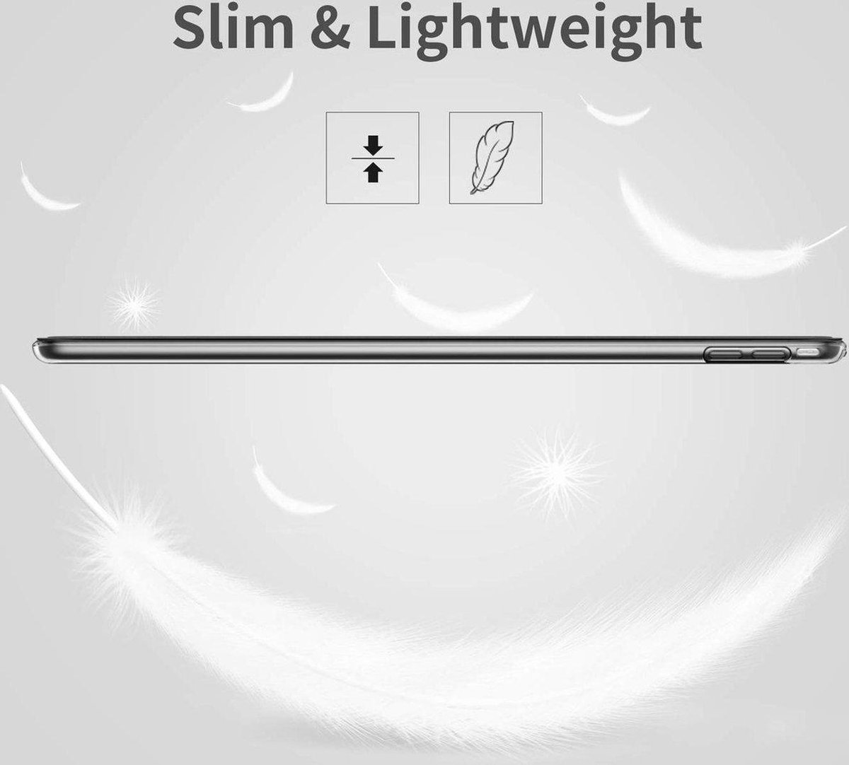 Glitter Flip Case Geschikt Voor Apple iPad Pro 11 Inch (2021) Wifi/5G Tablet - Tri-Fold Flip Case Stand - Backcover Hoes Met Front Cover - Tablet Hoesje Met Auto/Wake Sleep Functie - Transparante Hardcover Achterzijde - Modern Design - Rosegoud