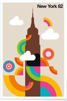 JUNIQE - Poster Vintage New York 82 -13x18 /Kleurrijk