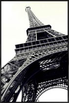 JUNIQE - Poster in kunststof lijst Tour Eiffel -40x60 /Grijs & Wit
