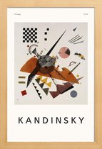 JUNIQE - Poster in houten lijst Kandinsky - Orange -30x45 /Ivoor &