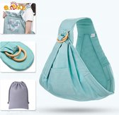 Babydrager Alles-in-1 - Te gebruiken vanaf geboorte - Buikdrager - Draagzak - Babywrap - Draagdoeken - Rugdrager - Heupdrager - Baby sling – Baby Carrier  Groen