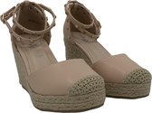 Espadrilles Met Sleehak Poeder Roze - Maat 38