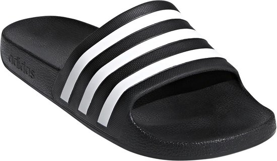Quagga Gezicht omhoog vlees Adidas slippers Adilette - UK 12 (maat 47) - zwart/wit | bol.com