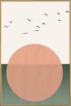 JUNIQE - Poster met kunststof lijst Free Souls -30x45 /Kleurrijk