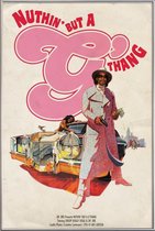 JUNIQE - Poster met kunststof lijst Nuthin but a G thang -60x90 /Rood