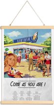 JUNIQE - Posterhanger Come As You Are -20x30 /Kleurrijk