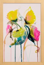 JUNIQE - Poster in houten lijst Bloom Series Bright 0919 -20x30