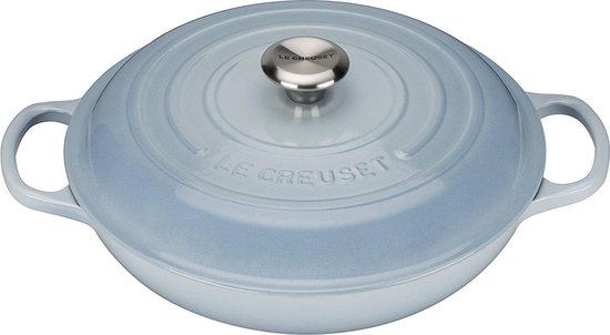 Le Creuset Signature geëmailleerde braadpan - 3,2 liter - 30 cm - Blauw