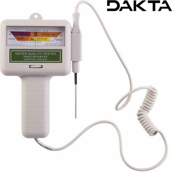 Dakta® PH Tester | Chloor Meter | 2-in-1 | Zwembad PH Water | Digitaal |  bol.com