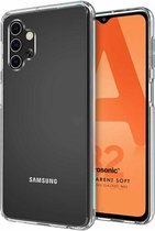 Hoogwaardige transparant TPU hoesje - Geschikt voor Samsung Galaxy A32 5G - Doorzichtig siliconen Backcover (2mm dik) stevig hoesje