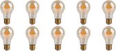 LED Lamp 10 Pack - Oficto - Filament Bulb - E27 Fitting - Dimbaar - 7W - Warm Wit 2700K