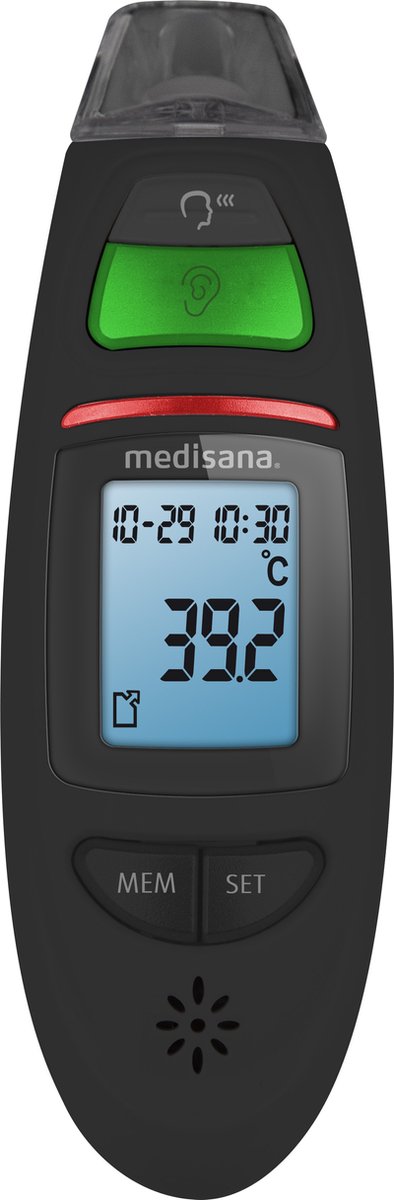 Medisana TM 750 Thermomètre à distance Noir Oreille, Front Boutons | bol.com