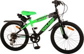 Volare Sportivo Kinderfiets - Jongens - 20 inch - Neon Groen Zwart - 6 versnellingen