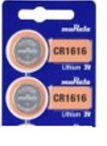 SONY / MURATA CR1616 lithium knoopcel 2 (twee) stuks