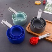 Cuillères/ Outils de mesure de tasse Accessoires de vêtements pour bébé de cuisson en PP Gadgets de Cuisine en acier inoxydable / poignée en plastique - Zwart