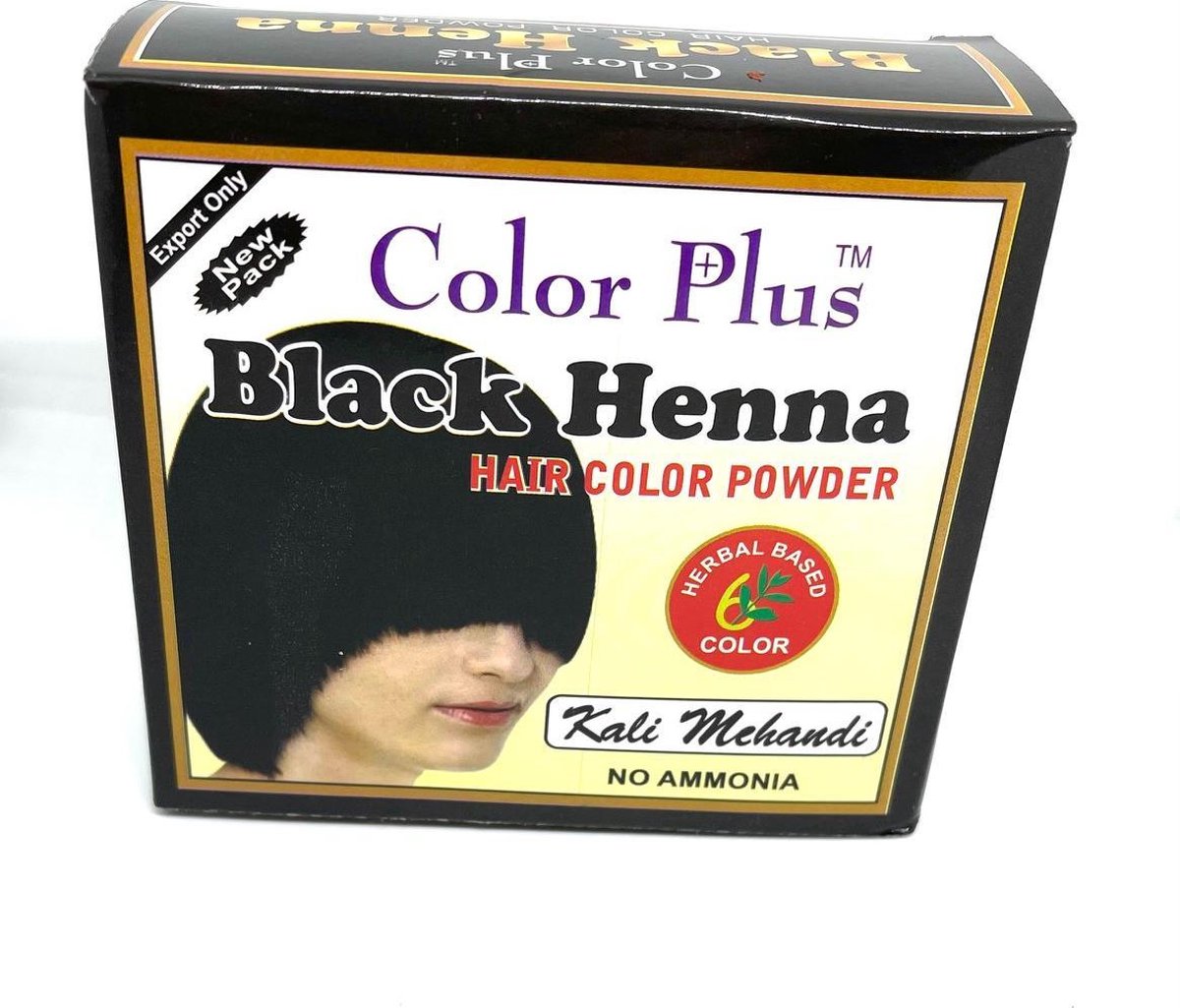 Verslinden Heerlijk vooroordeel Black Henna Color Plus|Zwart | Uitgroei|Grijze Haren| 5 ZAKJES|Zwart  Haar|Zonder... | bol.com