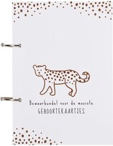Baby geboortekaartjesbundel boekje Meyco | cheetah camel | geboortekaartjes | boekje | kraamcadeau | bundelen