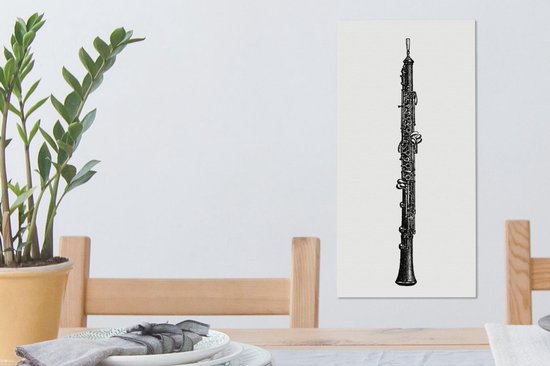 Une illustration antique de toile hobo 20x40 cm - Tirage photo sur toile (Décoration murale salon / chambre)