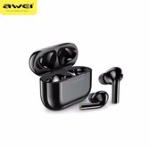 Awei T29 Draadloze Headset Met microfoon - Bluetooth 5.0 - Aanraakbediening - Waterdicht IPX4 - Stereogeluid - Compatibel met alle telefoonmodellen - Zwart