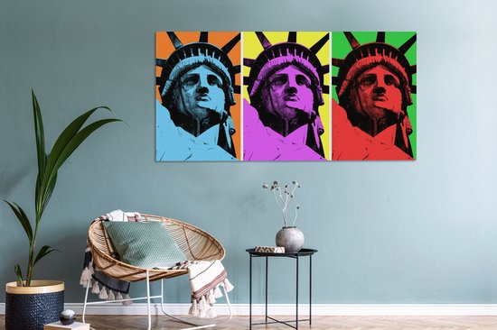 Toile Pop Art Statue de la Liberté 2cm