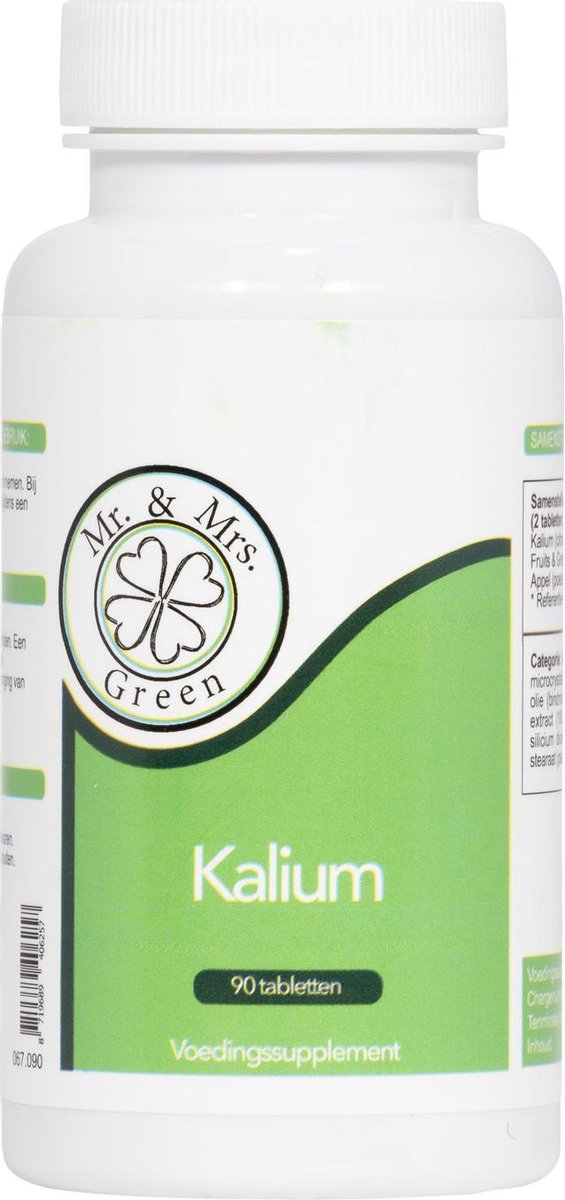 Kalium (Potassium), tegen een hoge bloeddruk