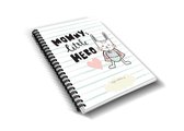 Heen en weer oppas crèche boekje “Mommy’s Little Hero” - kinderopvang - gastouder - baby - peuter - oppasboekje - opvangboekje - invulboek - ringband