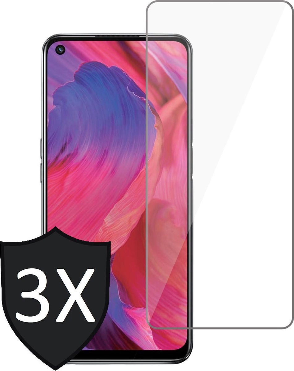 Screenprotector geschikt voor Oppo A54 5G - GlassGuard Screen Protector - 3 Stuks