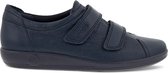 Ecco Soft 2.0 Sneakers Blauw Leer - Dames - Maat 40