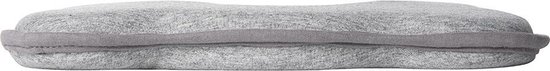 Oreiller ergonomique pour Bébé Grijs de Bébé Bootie - Mousse à mémoire de forme - Contre l'arrière de la tête plat - Oreiller Bébé tête plate avec housse supplémentaire