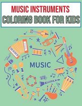 Music Instruments coloring book for kids