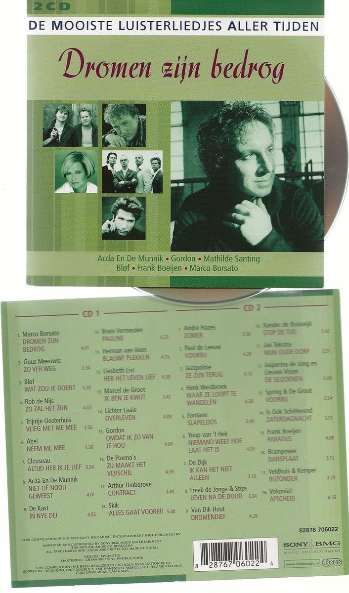 Dromen zijn bedrog De mooiste luisterliedjes
