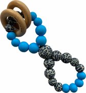 BabyenzoKado siliconen bijtring twist blauw