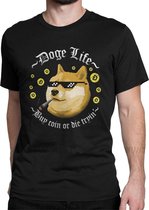 Cryptocurrency Shirt - Doge Coin Doge Life - Maat L