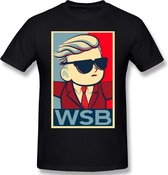 WSB Reddit Wallstreetbets Shirt - WSB Zwart - Maat S