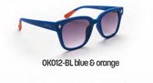 Piu Forty OKKIA Preassembled sunglasses big frame with soft touch frames – col. Blue