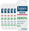 Sanex Men Zero 0% Gel Douche 2 en 1 - Pack économique 6 x 250 ml