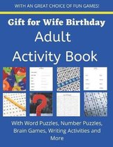 Gift for Wife Birthday Puzzle Adult Activity Book