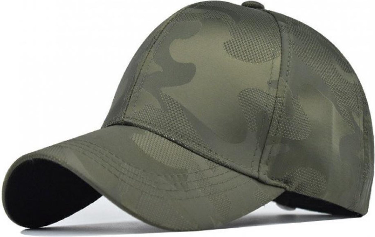 Baseball Cap – eCarla – Groen - Pet met Splash patroon