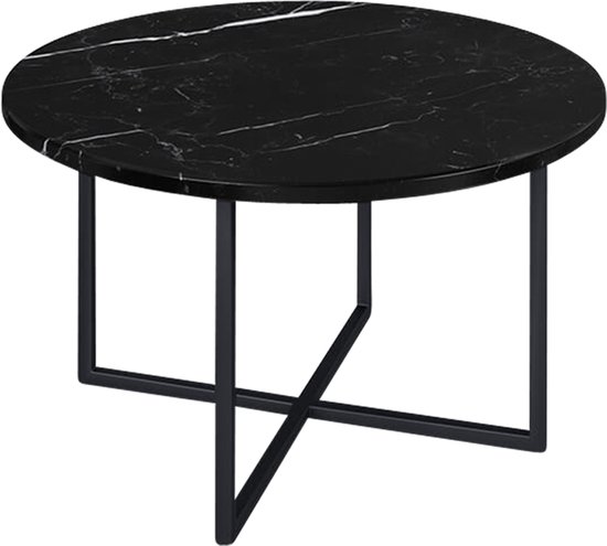 Salontafel Ontario Marmer 80 x 80 cm Rond Vicco | Marmer | Koffietafel | 406673144701506