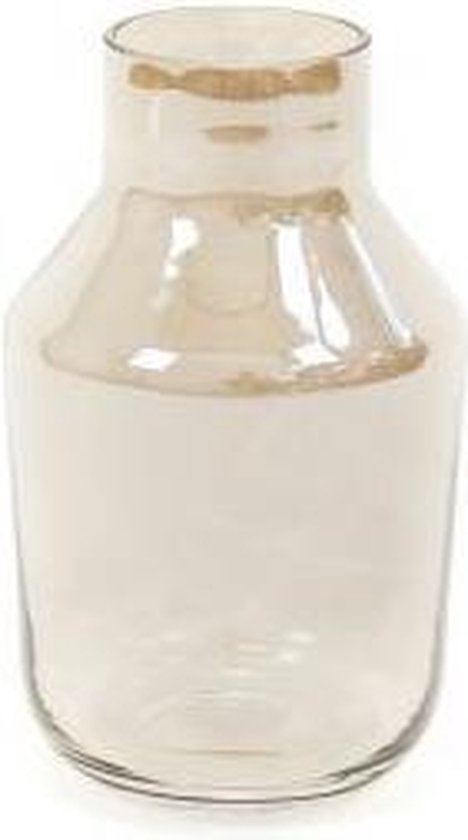 Housevitamin – Vase en Verres – Gris électro – Vase gris – 12x12x20cm