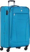 Cambridge 365 XL Grote Reiskoffer - 83cm met TSA-slot – Expander - Voorvakken – Aqua Blauw