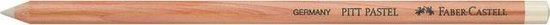 Faber-Castell Pitt Pastel potlood, lichtbruine houten schacht, wit uiteinde, met tekst 'GERMANY PITT PASTEL FABER-CASTELL'.