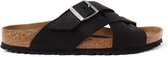Birkenstock Lugano Leoi Camberra Black Slippers - Heren - Zwart - Maat 41