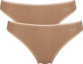 Sloggi dames Basic Tai GO organische slip 2-pack  -  Skin  - M  - Beige