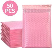 50 stuks luxe luchtkussen enveloppen roze 13x18 cm