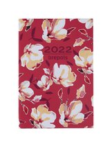 Brepols Agenda 2022 - Delta - Flo en Fleur hard cover - 8,1 x 12 cm - Roze