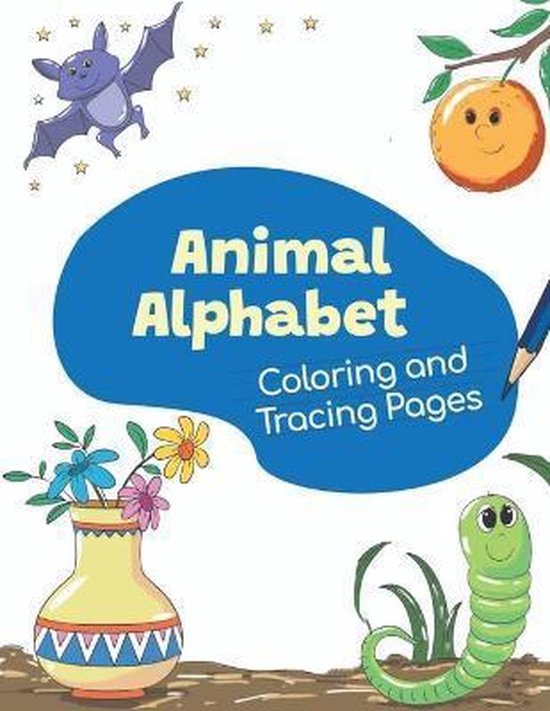 Animal Alphabet Coloring and Tracing book - cover