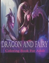 Dragon And Fairy Coloring Book For Adult