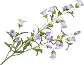 Silk-ka Zijden Bloem-Kunst Bloem Campanula Tak Paars Lengte 92 cm